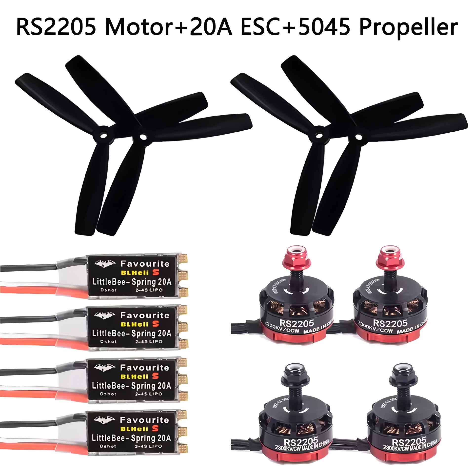 FPV RS2205 2300KV CW CCW Brush - Drone Racing Esc avis et prix